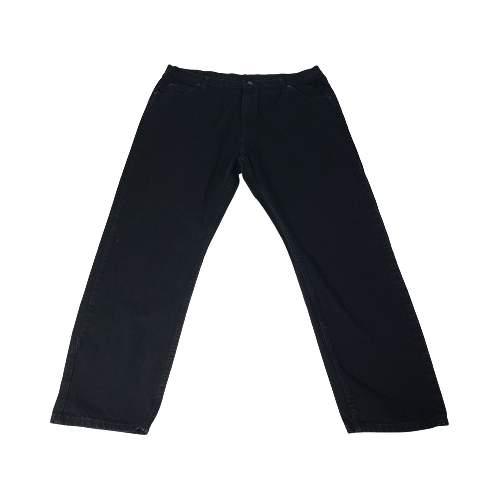 Wrangler Mens Black Straight Leg Denim Jeans 42x32 97601CB Premium Quality